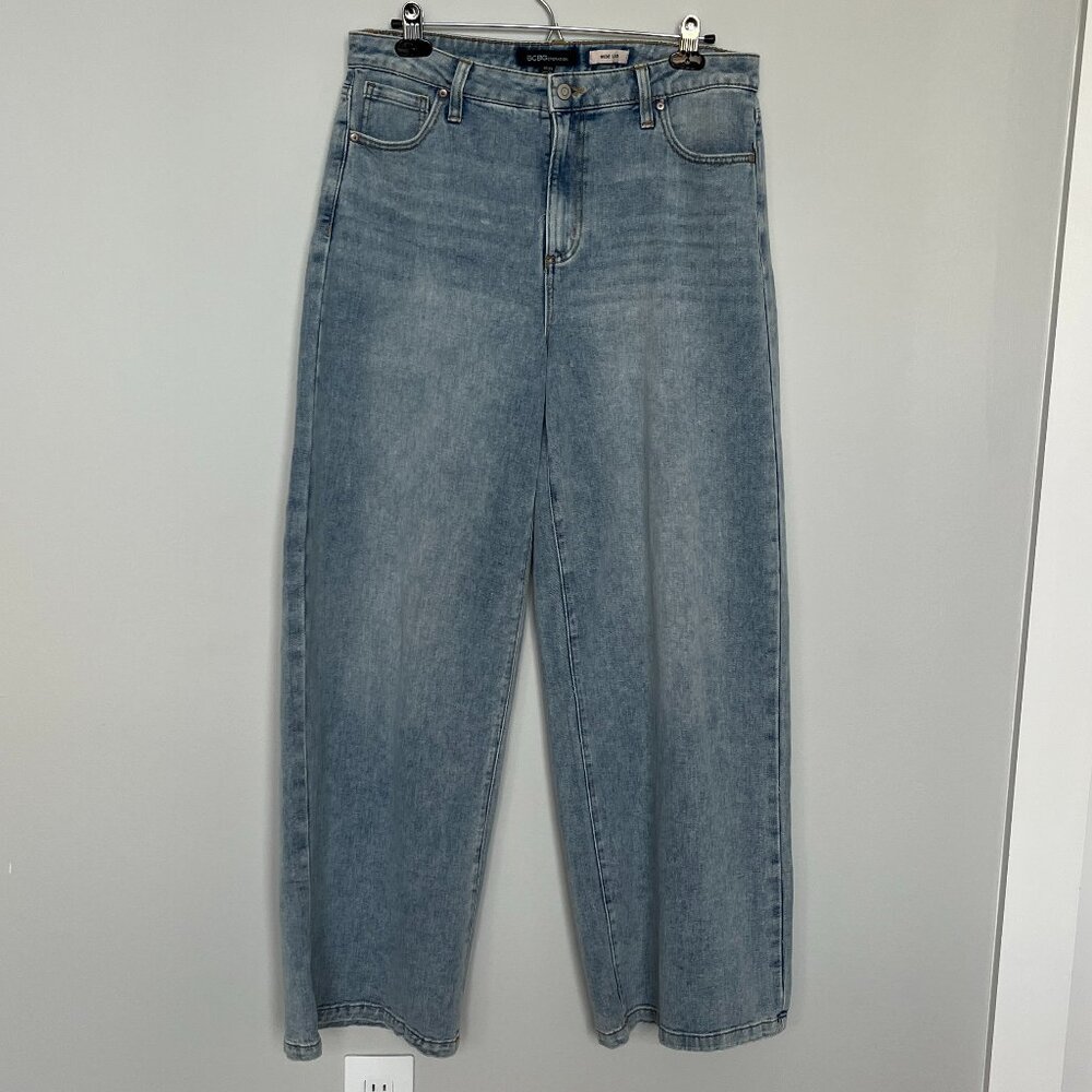 BCBG Wide Leg Blue Jeans 13
